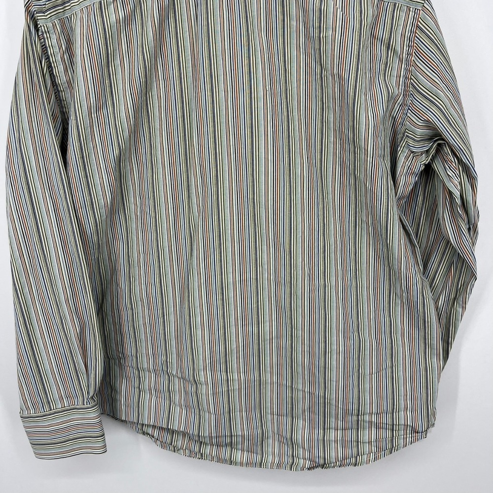 Robert Graham Long Sleeve Button‎ Shirt Men's L Multicolor Striped 100% Cotton - Picture 9 of 10